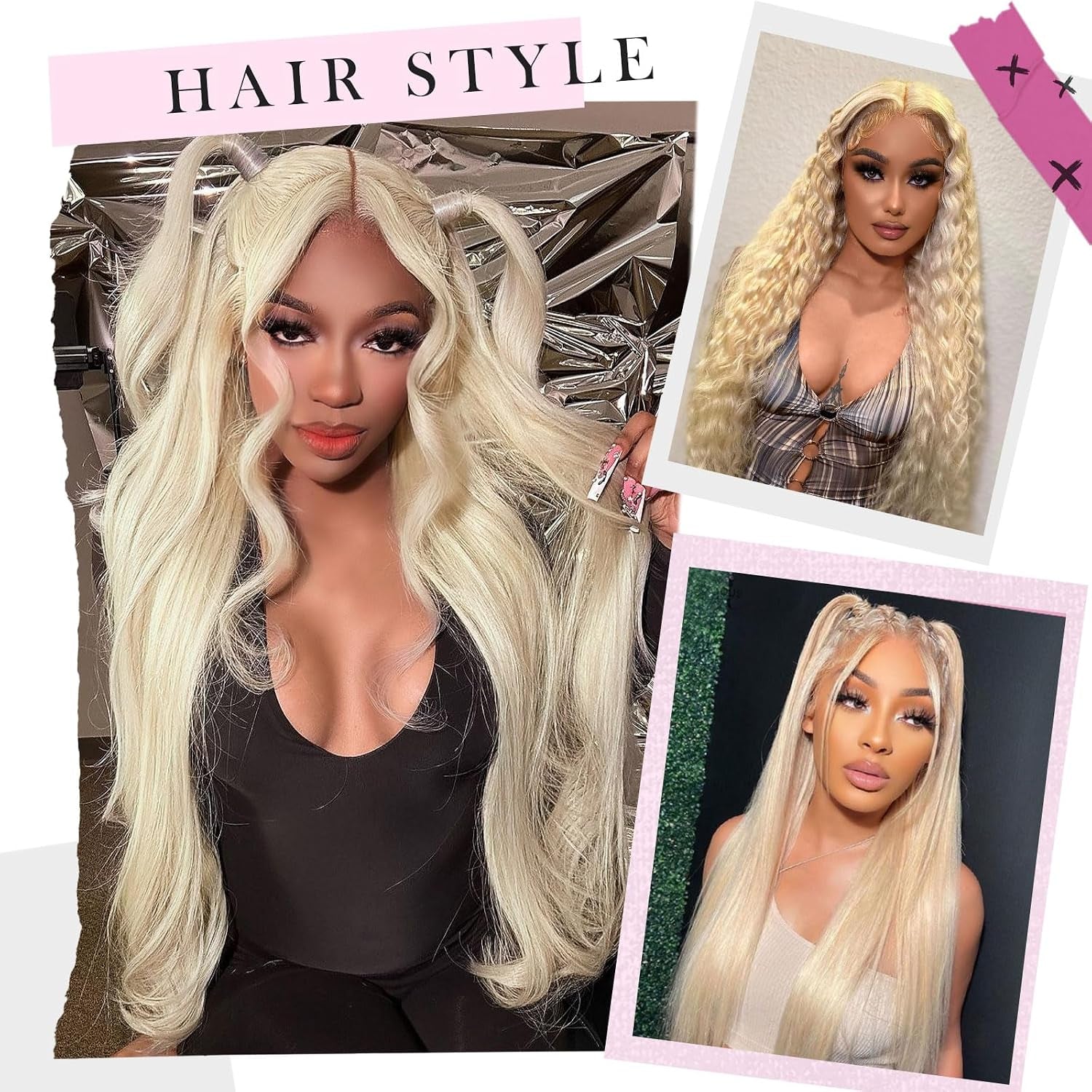 30 Inch 613 13X6 Lace Front Wig Human Hair 200 Density Blonde Wig Human Hair Blonde Body Wave Lace Front Wigs Human Hair Pre Plucked 613 HD Lace Frontal Wig 13X6