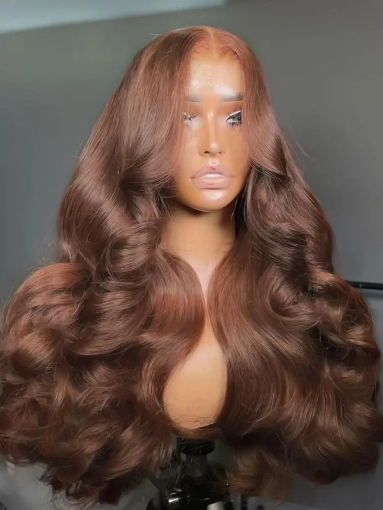 Chocolate Brown Body Wave Lace Front Wig