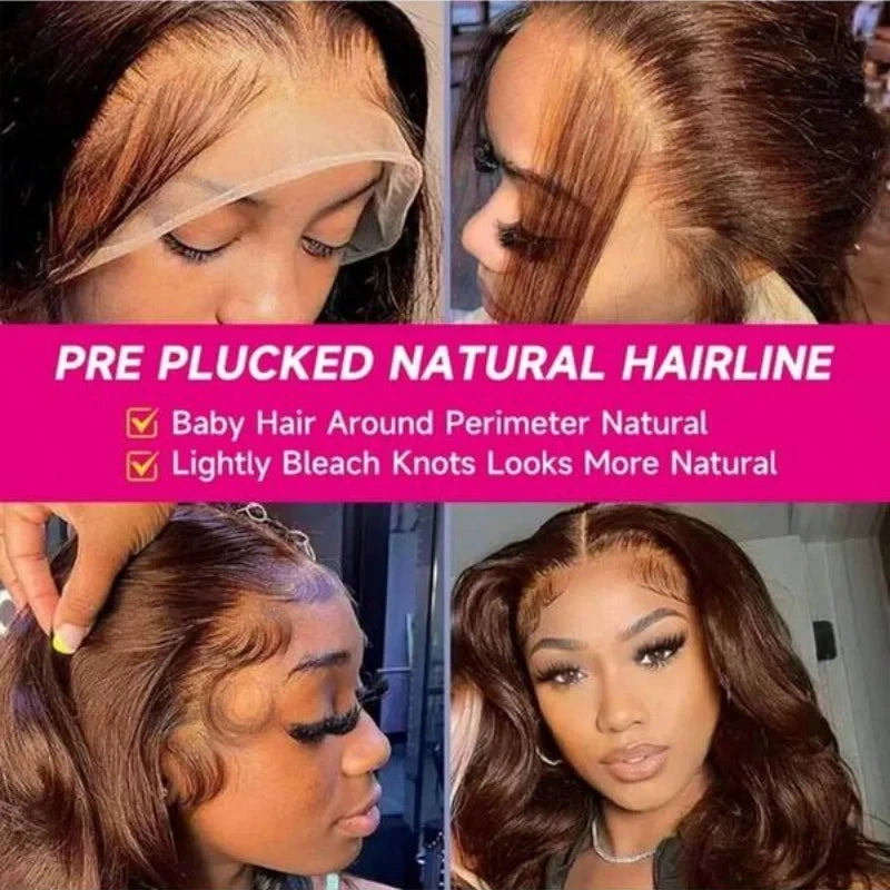 Chocolate Brown Body Wave Lace Front Wig