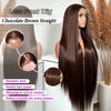 Chocolate Brown Straight Lace Wig