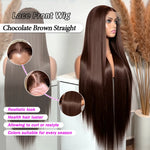 Chocolate Brown Straight Lace Wig