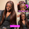 Chocolate Brown Straight Lace Wig