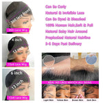 Burgundy Straight Human Hair Lace Wig