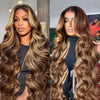 Honey Blonde Ombre Human Hair Wig