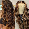 Honey Blonde Ombre Human Hair Wig