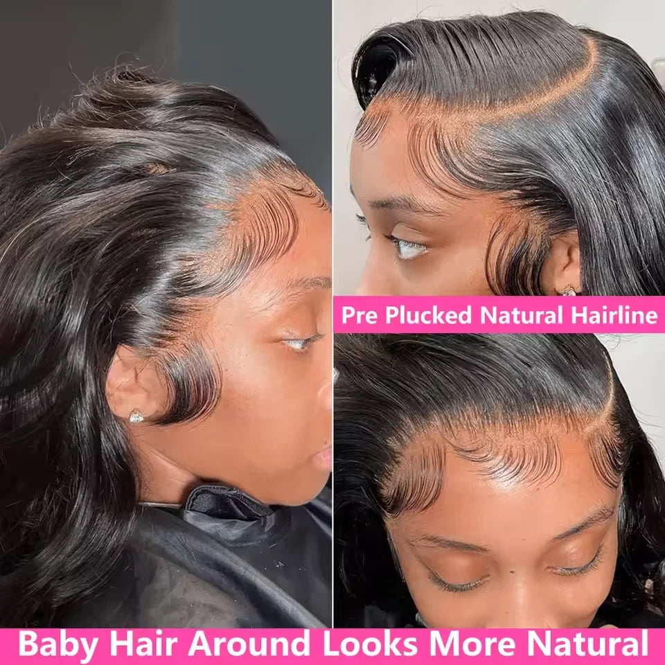 Long Wavy Human Hair Lace Wig