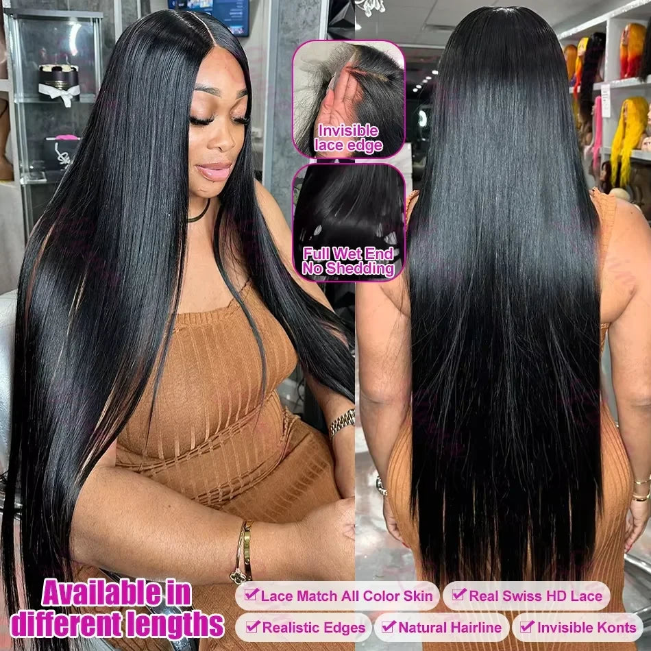 Straight Human Hair Lace Front Wig