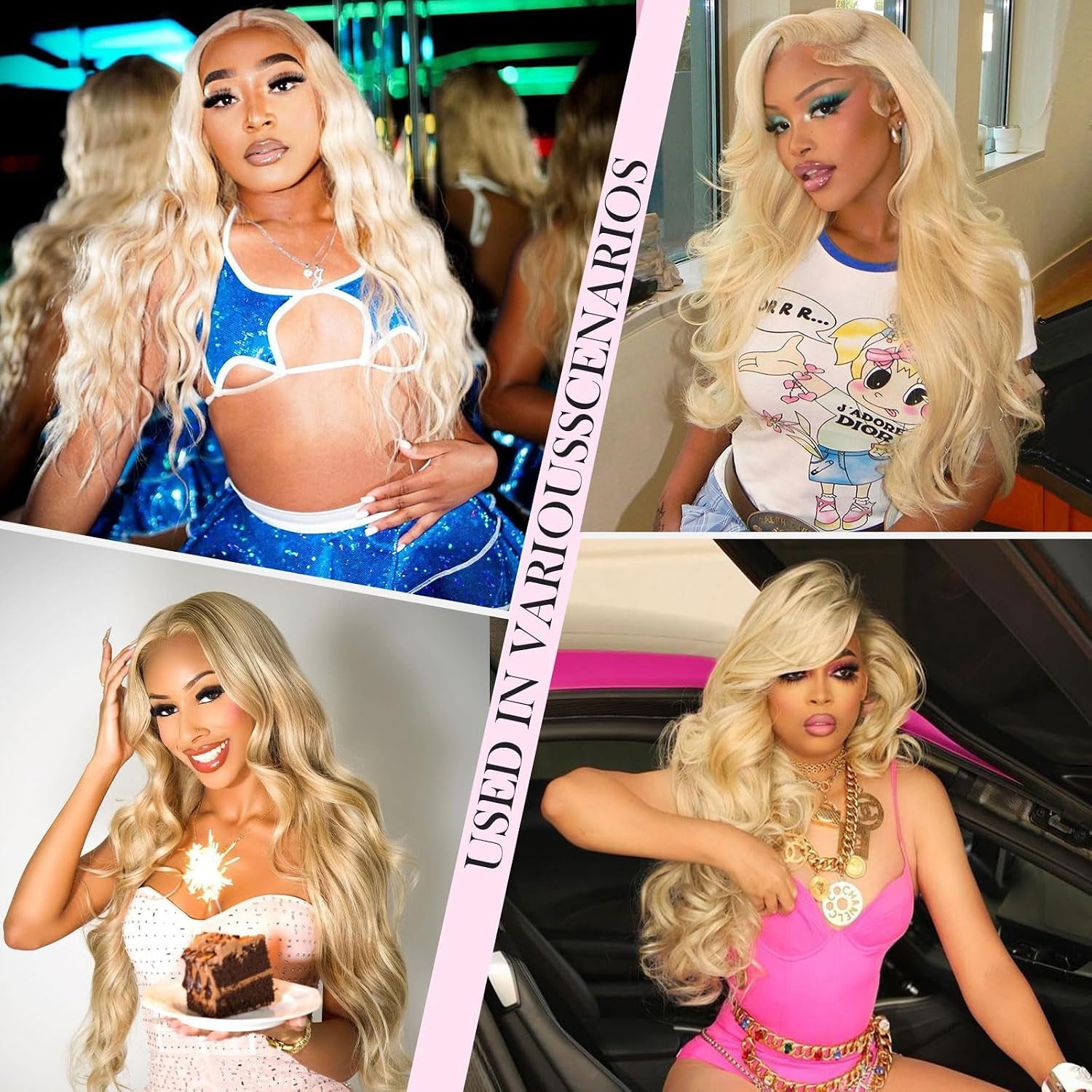 30 Inch 613 13X6 Lace Front Wig Human Hair 200 Density Blonde Wig Human Hair Blonde Body Wave Lace Front Wigs Human Hair Pre Plucked 613 HD Lace Frontal Wig 13X6