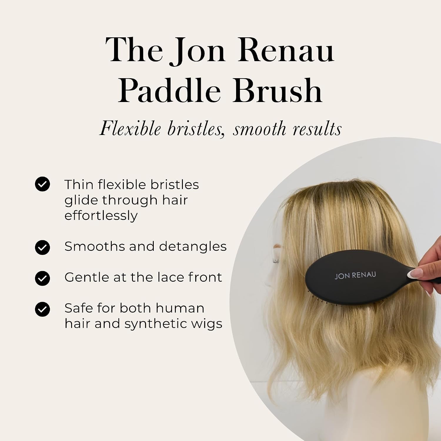 Wig Care Kit - Wide Tooth Comb, Paddle Brush & Softie Wig Liner