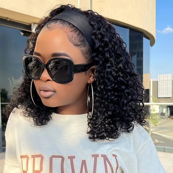 Natural Wave Headband Wig