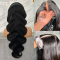 Body Wave Lace Front Wigs 13x4 13x6 40 Inch Human Hair Wig 5x5 Lace Closure Wig Gluless Transparent Human Hair Lace Frontal Wig on Sale