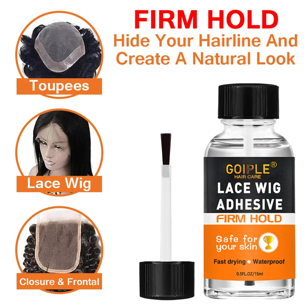 Lace Wig Melting Holding Spray,Strong Wig Adhesive Glue for Toupee Front or Ultra Firm Hold Fast Drying Waterproof Glue Wig Glue