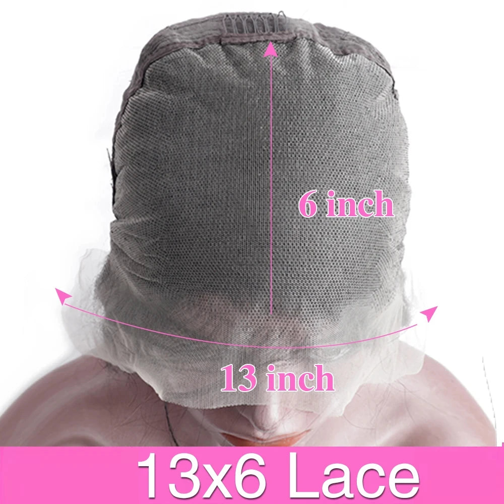 220% Density 13x4 13x6 HD Lace Frontal Burmese Curly Wig Natural Color 7x6 Glueless Lace Front Human Hair Wigs For Black Women