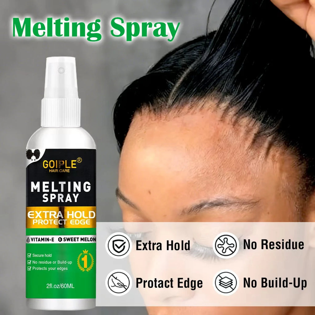 Lace Wig Melting Holding Spray,Strong Wig Adhesive Glue for Toupee Front or Ultra Firm Hold Fast Drying Waterproof Glue Wig Glue