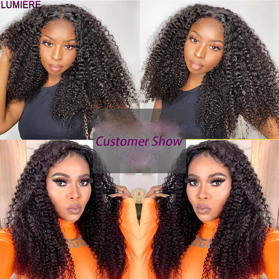 30 40” Kinky Curly Bundles 100% Human Hair Brazilian Hair Weave Bundles 1/3/4 PCS Human Hair Bundles Virgin Raw Hair Extensions